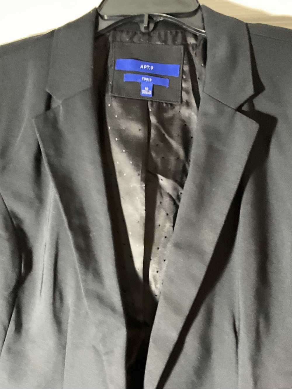 Apt. 9 Women's Black Single-Breasted Blazer